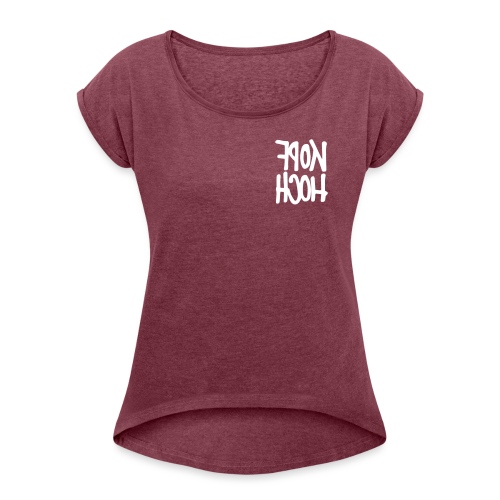 #kopfhoch - Frauen T-Shirt mit gerollten Ärmeln
