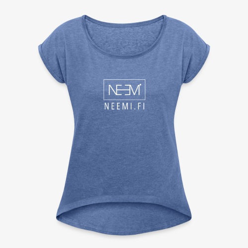 Neemi.fi - Naisten T-paita, jossa rullatut hihat