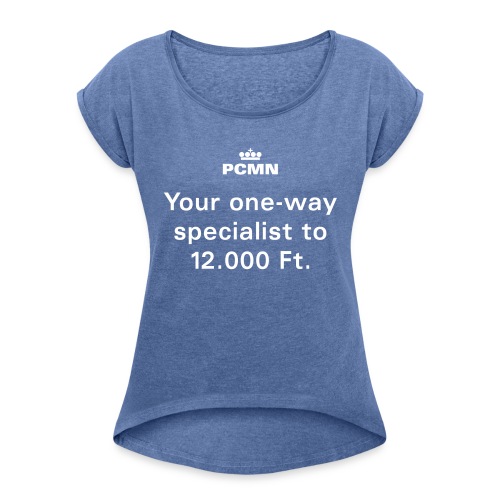 PCMN-specialist - Vrouwen T-shirt met opgerolde mouwen