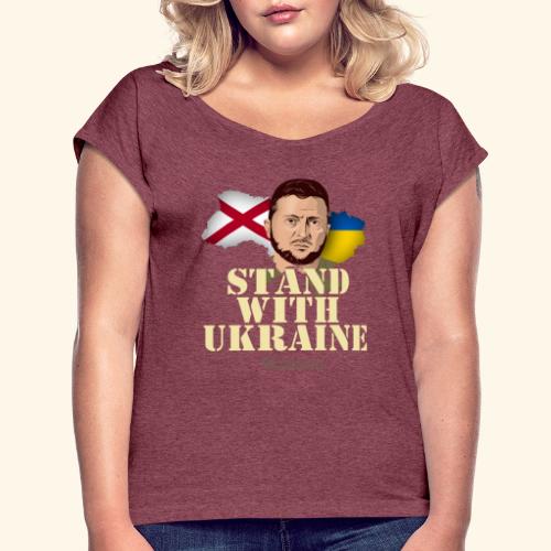 Ukraine Alabama T-Shirt - Frauen T-Shirt mit gerollten Ärmeln