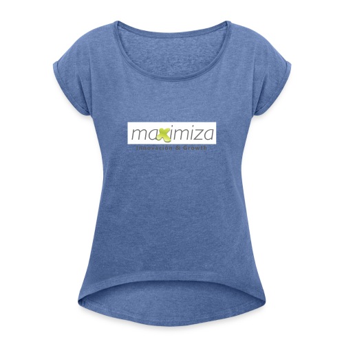 Maximiza - Camiseta con manga enrollada mujer