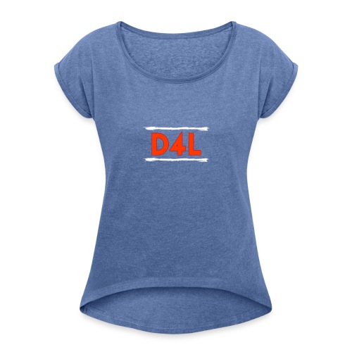 SHIRT 1 D4L - Vrouwen T-shirt met opgerolde mouwen