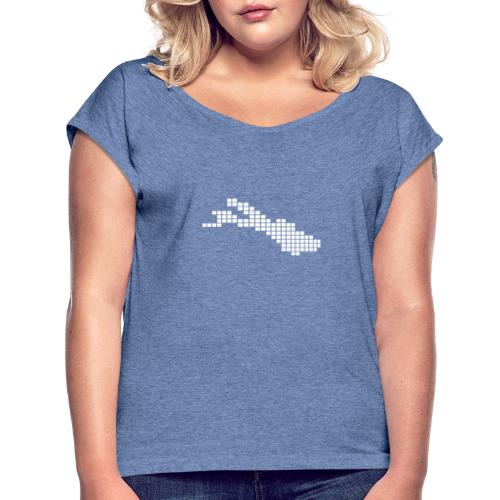 Bodensee - Frauen T-Shirt mit gerollten Ärmeln