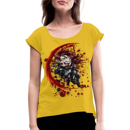 Pequeño asesino - Camiseta con manga enrollada mujer