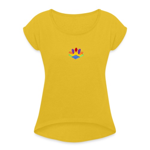 Selummer - Frauen T-Shirt mit gerollten Ärmeln