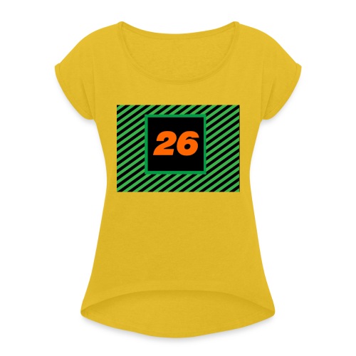 26Games Shirt - Vrouwen T-shirt met opgerolde mouwen