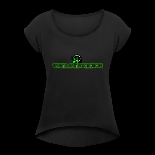 Necromongo Logo ONE - Frauen T-Shirt mit gerollten Ärmeln