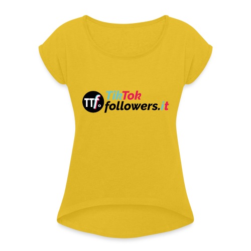 ttfollowers logo - Maglietta da donna con risvolti