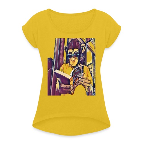 L'Attrape-Singe - T-shirt à manches retroussées Femme