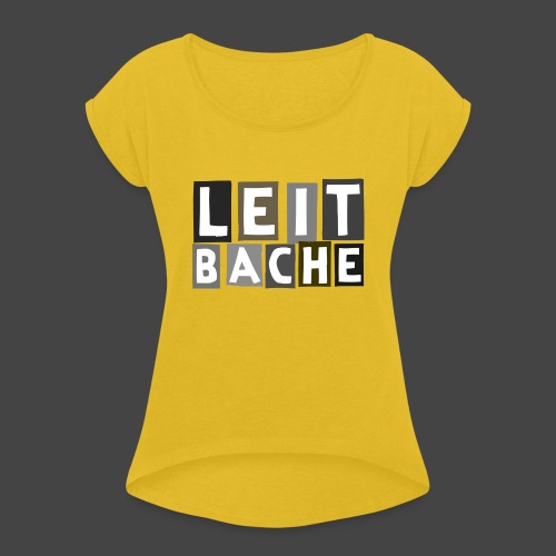 Die Leitbache - original Jägershirt - Frauen T-Shirt mit gerollten Ärmeln