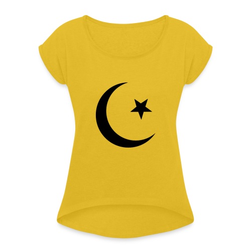 islam-logo - Women's T-Shirt with rolled up sleeves