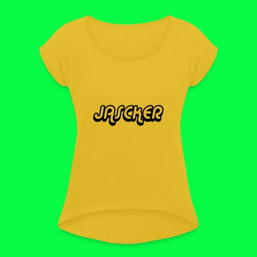 Jasckermerch1 - Women's T-Shirt with rolled up sleeves