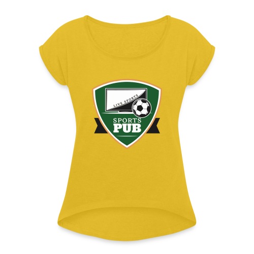 Sports Pub 3 - Frauen T-Shirt mit gerollten Ärmeln