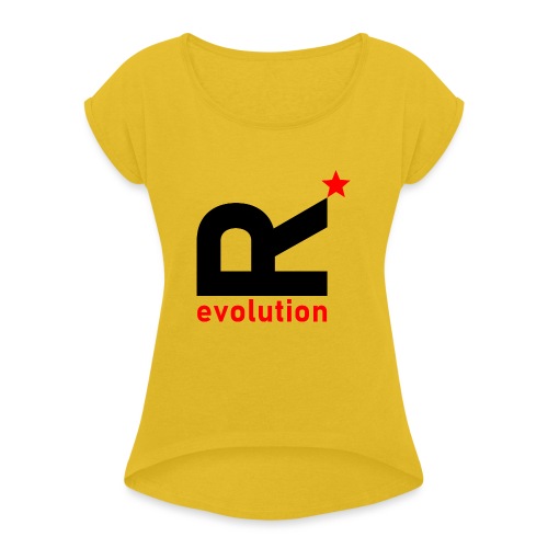 R evolution - Frauen T-Shirt mit gerollten Ärmeln