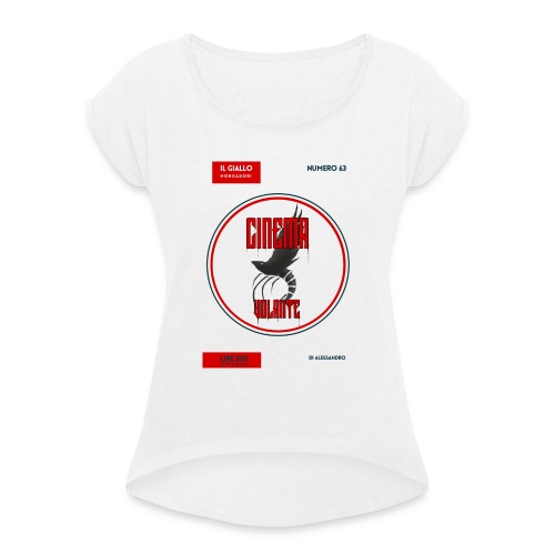 Giallo Scampo ohneFrei | cinemaVOLANTE - Frauen T-Shirt mit gerollten Ärmeln