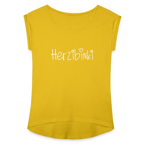 Vorschau: Heazibinki - Frauen T-Shirt mit gerollten Ärmeln