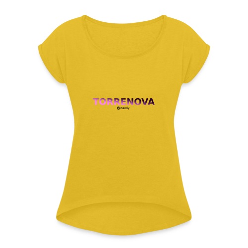 Torrenova - Maglietta da donna con risvolti