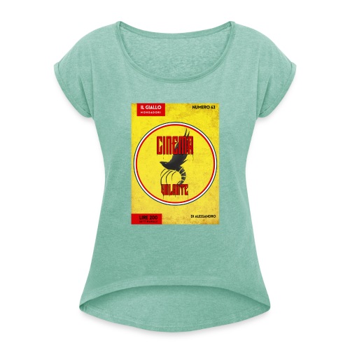 Scampo Giallo libro 2 0 - Frauen T-Shirt mit gerollten Ärmeln
