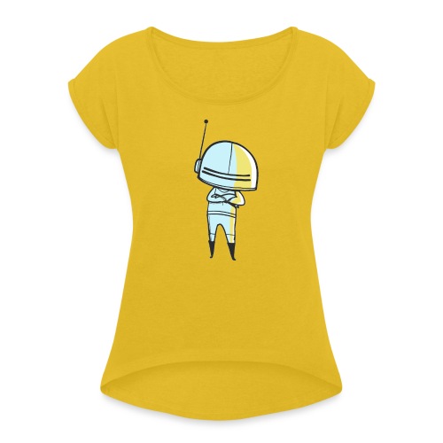 Little trooper - Frauen T-Shirt mit gerollten Ärmeln
