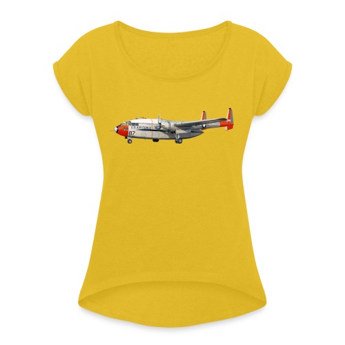 C-119 - Frauen T-Shirt mit gerollten Ärmeln