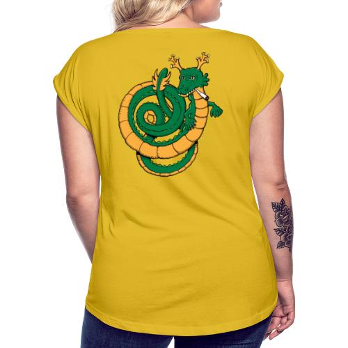 Dragon Cannabis - T-shirt à manches retroussées Femme