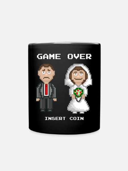 Marriage - Game Over - Full Colour Mug - black