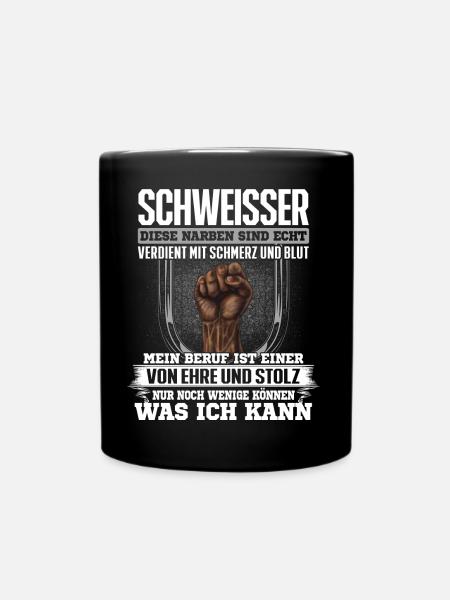 SCHWEISSER - Ehre und Stolz - Tasse einfarbig - Schwarz