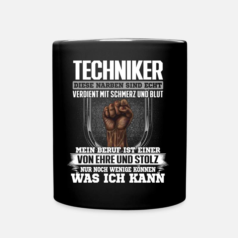 TECHNIKER - Ehre und Stolz - Tasse einfarbig - Schwarz