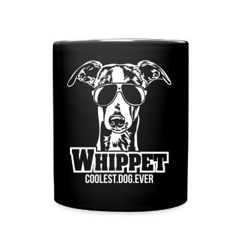 WHIPPET coolest dog Wilsigns - Tasse einfarbig - Schwarz - Vorne