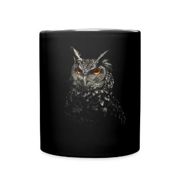 owl - Mug uni - noir - Devant