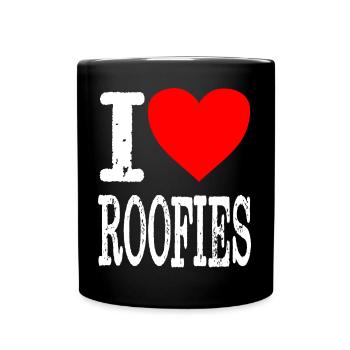 Electro Festival - I love Roofies - Full Colour Mug - black - Front
