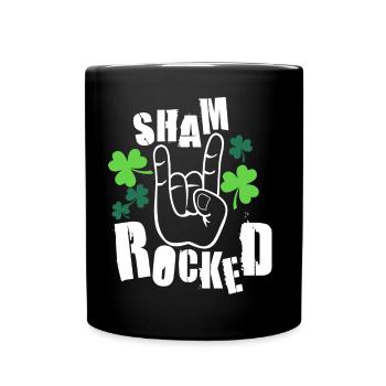 Shamrock St Patricks - Tasse einfarbig - Schwarz - Vorne