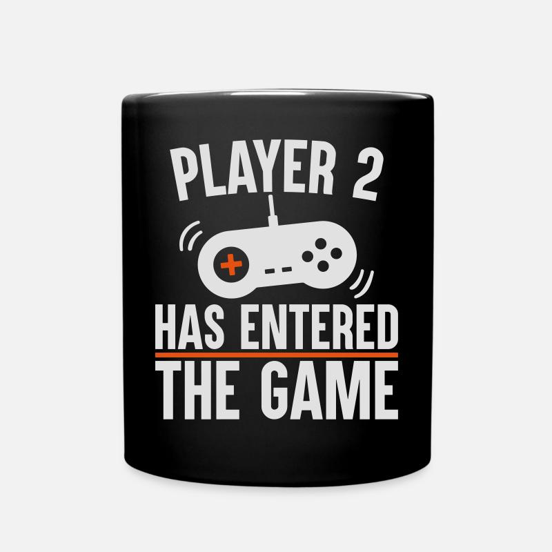 Player 2 has entered the game - Tasse einfarbig - Schwarz