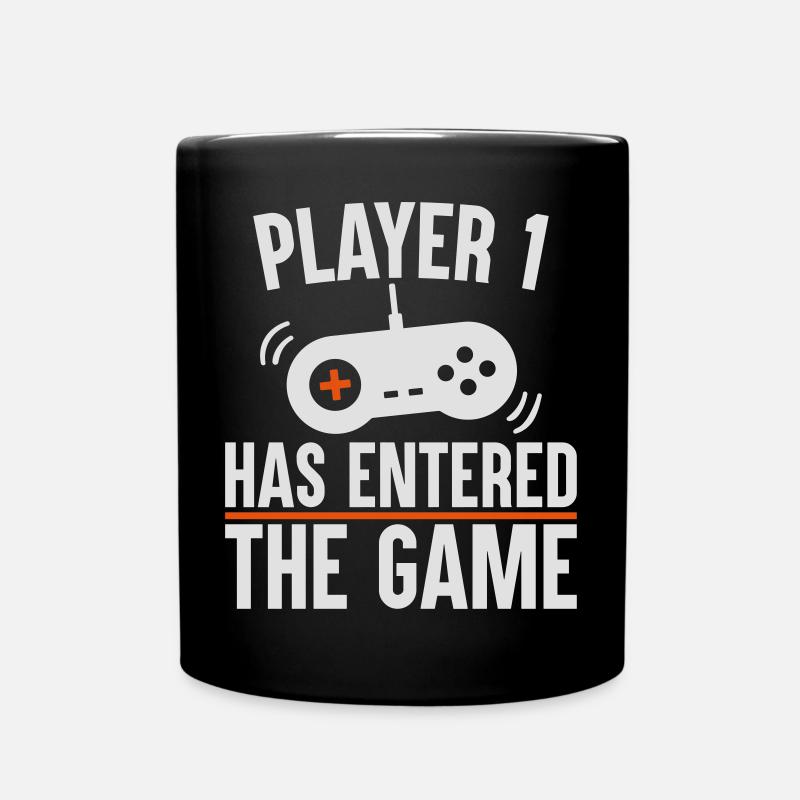 Player 1 has entered the game - Tasse einfarbig - Schwarz