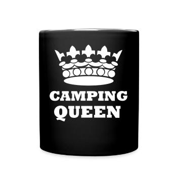 Camping Queen Camping vacances tentes - Mug uni - noir - Devant