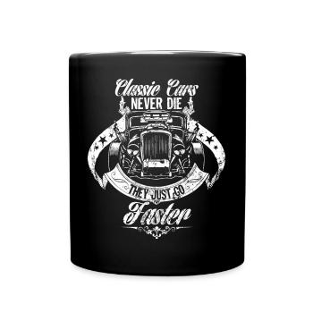 Classic Car Classic Car Hot Rod Gift Idea - Full Colour Mug - black - Front