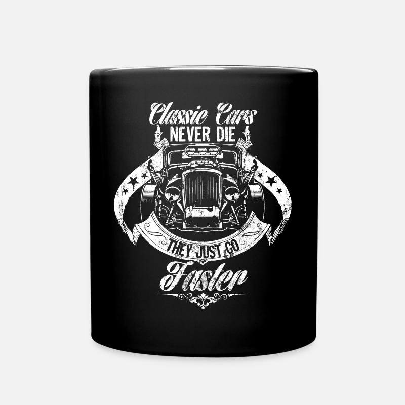 Classic Car Classic Car Hot Rod Gift Idea - Full Colour Mug - black