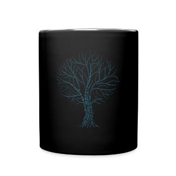 Binärer Baum - Tasse einfarbig - Schwarz - Vorne