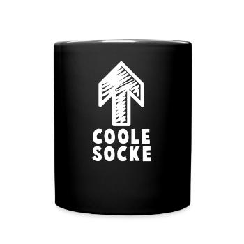 Cool sock - Full Colour Mug - black - Front
