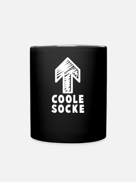 Chaussette cool - Mug uni - noir