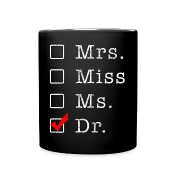 doktor - Tasse einfarbig - Schwarz - Vorne
