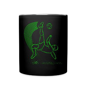 footballeur - Mug uni - noir - Devant