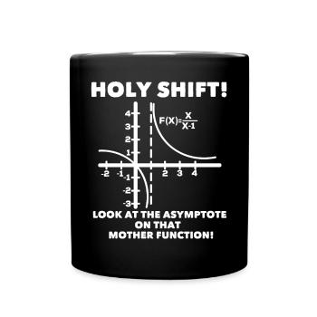 Mathe Funktion witzig - Tasse einfarbig - Schwarz - Vorne