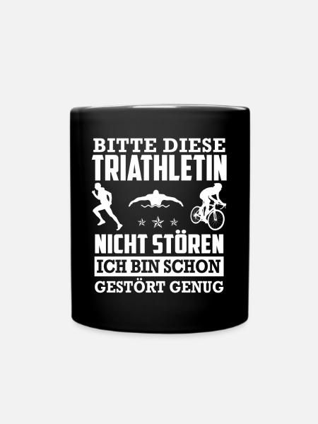 Triathlon Shirt · Triathlete · Ne pas déranger - Mug uni - noir