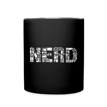 Superbe design NERD - Mug uni - noir - Devant