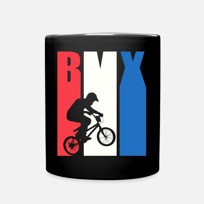 Design rétro cool BMX - Mug uni - noir
