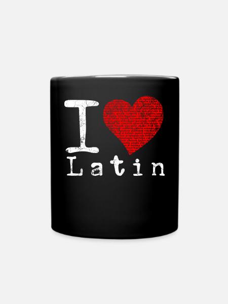 J'aime le latin w - Mug uni - noir