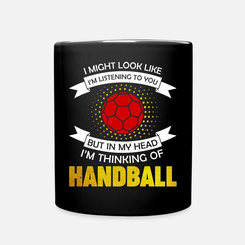 Handball - Tasse einfarbig - Schwarz