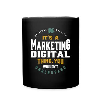Gift for Marketing Digital - Full Colour Mug - black - Front