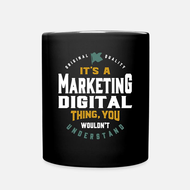 Gift for Marketing Digital - Full Colour Mug - black